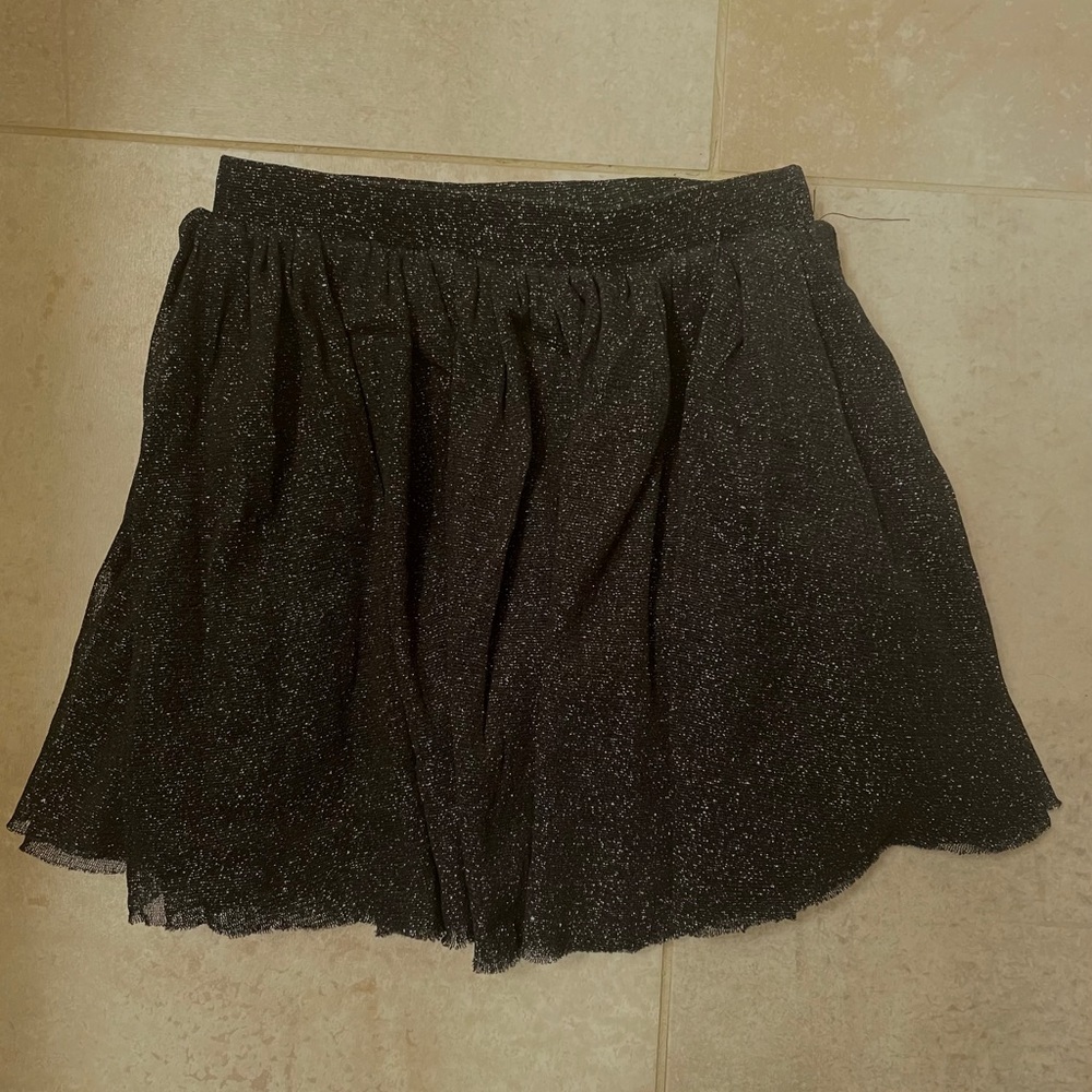 RUUM girl black glitter skirt